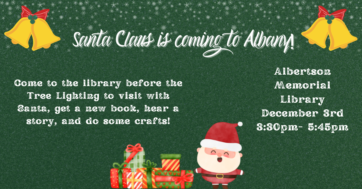 Visit with Santa December 3rd 
